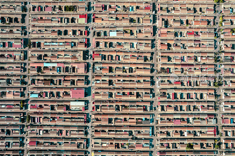 郊区房屋鸟瞰图/中国
